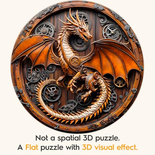 Masseruon 1000 Piece Puzzle for Adults 266 266in Mechanical Dragon Puzzle for Adults 1000 Pieces Jigsaw Puzzles Adult Puzzles Game Unique Gift for Women Men - Image 5