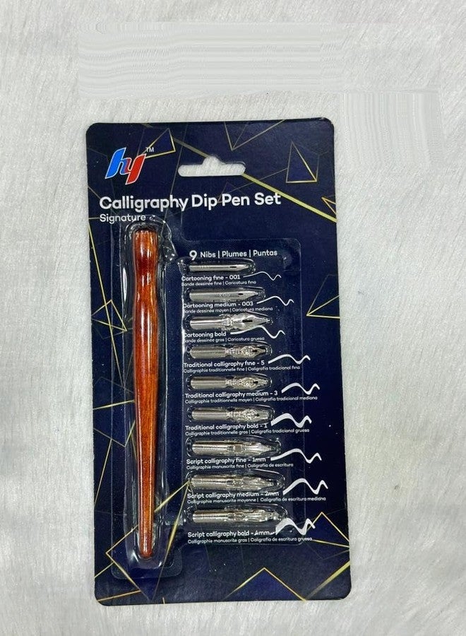 53 Arts 53ARTS® Calligraphy Dip Fountain Pen Set Signature With 9 Nibs - Image 1