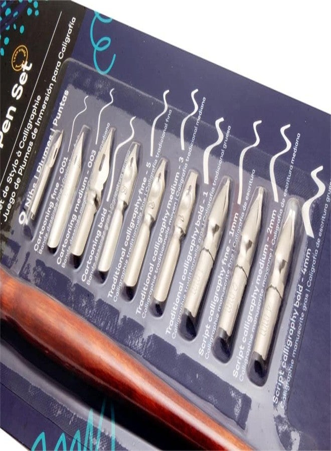 53 Arts 53ARTS® Calligraphy Dip Fountain Pen Set Signature With 9 Nibs - Image 3