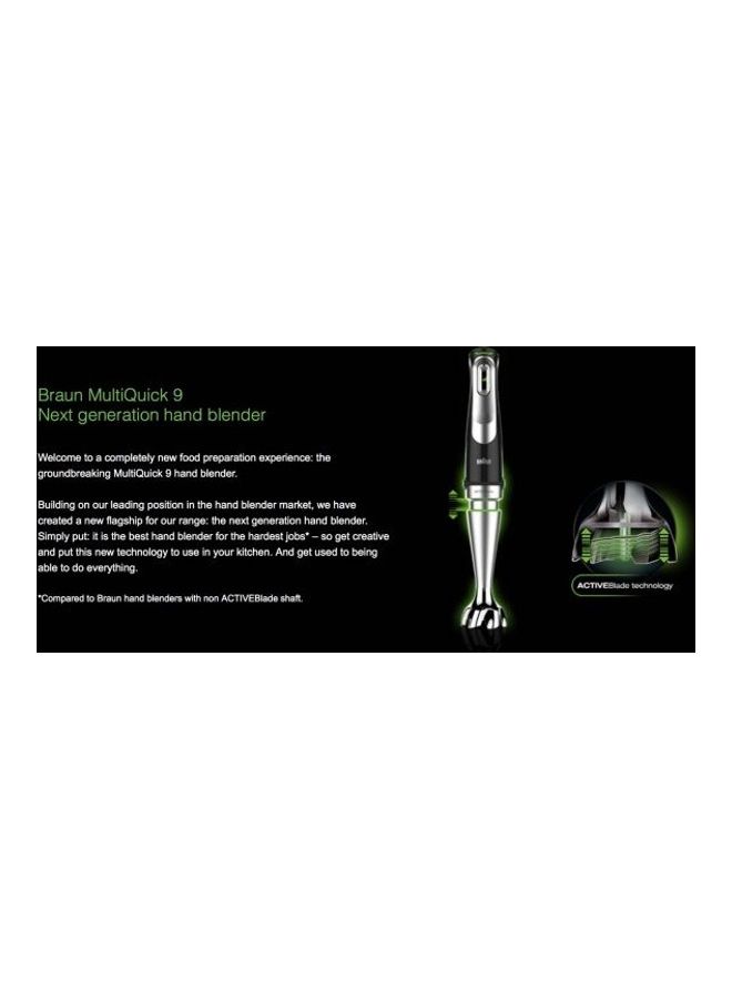 BRAUN Hand Blender MultiQuick 9 MQ9185XL Silver/Clear - Image 2