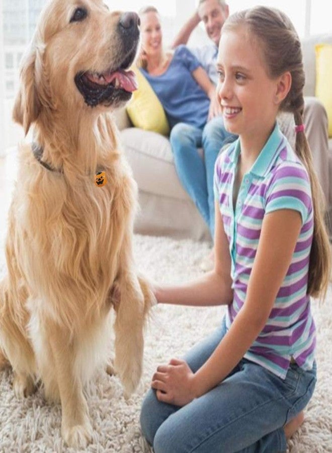 كيدال مجموعة كيديل من 12 جرسًا على شكل يقطين لأطواق الحيوانات الأليفة، دلايات هالوين، إكسسوارات يدوية الصنع، دلايات ساحرة مقاس 19 مم - Image 4