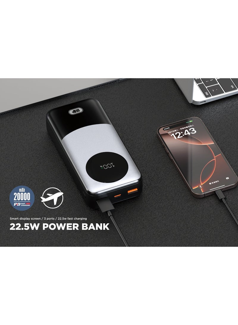 SP 20000mAh Multi-Port Power Bank with Digital Display - Image 2