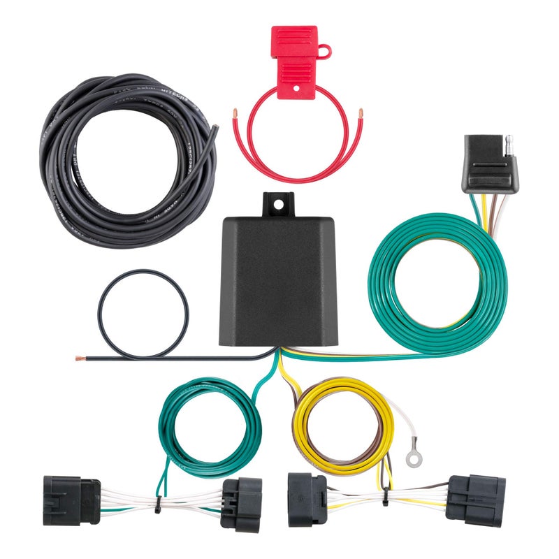 CURT 56336 VehicleSide Custom 4Pin Trailer Wiring Harness Fits Select Dodge Durango