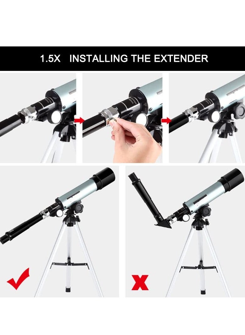 Portable Outdoor Astronomical Telescope for Kids & Beginners
