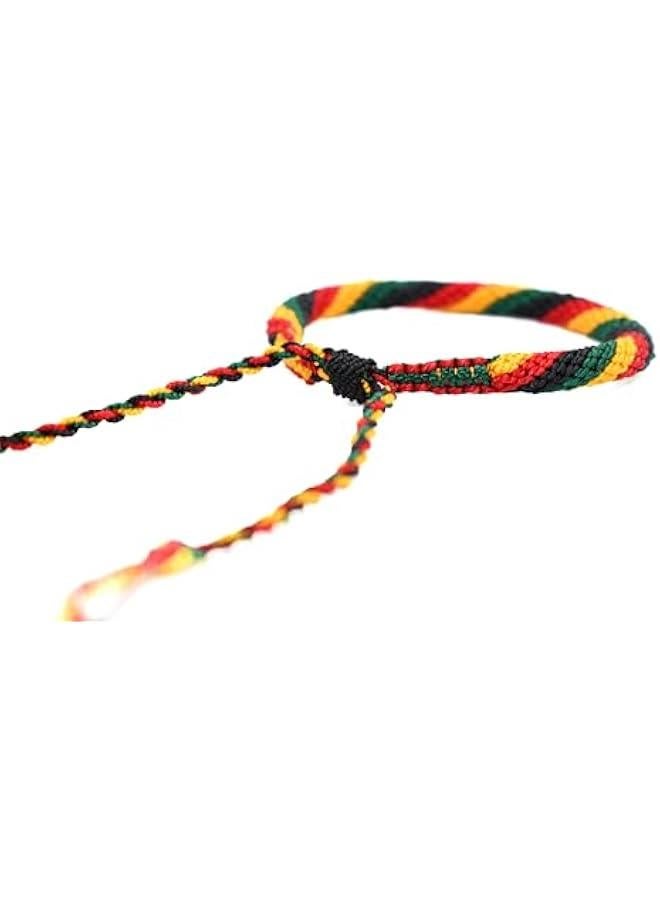 Arabest Rasta Flag Bracelet - Adjustable Green, Gold & Red Bracelet for Men & Women - Reggae Roots Culture Jewerly - Rasta Pride Bracelet - Rasta Souvenir & Meaningful Gift - Image 4
