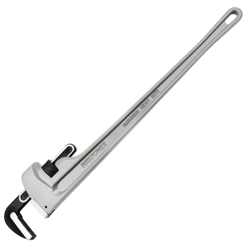 MAXPOWER 36-inch Pipe Wrench, Heavy Duty Straight Pipe Wrench Aluminum Plumber Wrench - Image 1