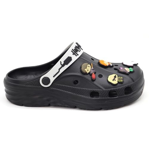 SVAAR x Harry Potter Men's Magical Clogs with 10 Authentic Harry Potter Charms Included and Adjustable Back Strap Black - Image 5