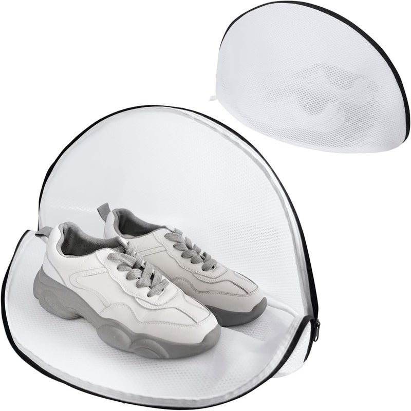 Tusmad Tusmad Dryering Washing Machine Bag Dryer for Shoes with Zipper for Bras Socks Sneakers White Shoes Wash Bags with Bumper Protectors T Shoes Wash Bags  - Image 1