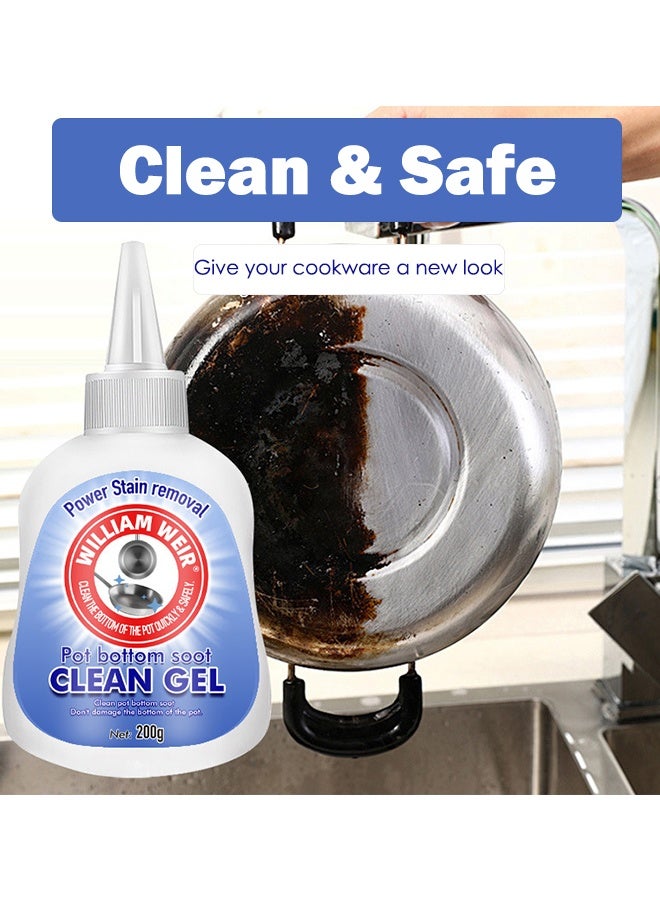 WILLIAM WEIR 200g Cookware Cleanser Pot Bottom Gel Cleaner Polish Stainless Steel Cleaner & Degreaser for Pots, Pans, Bakeware and Grills - Removes Sticky Residue, Oil Stains, Greasy Dirt, Rust Stains, Lime Deposits - Image 5