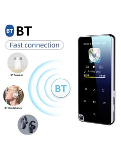 Generic BT MP3 Music Video Player Lossless HiFi Sound 1.8-inch OLED Screen with FM Radio Recording Stereo FM MP3 MP4 3.5mm Audio Input 16G TF Card  - Image 1
