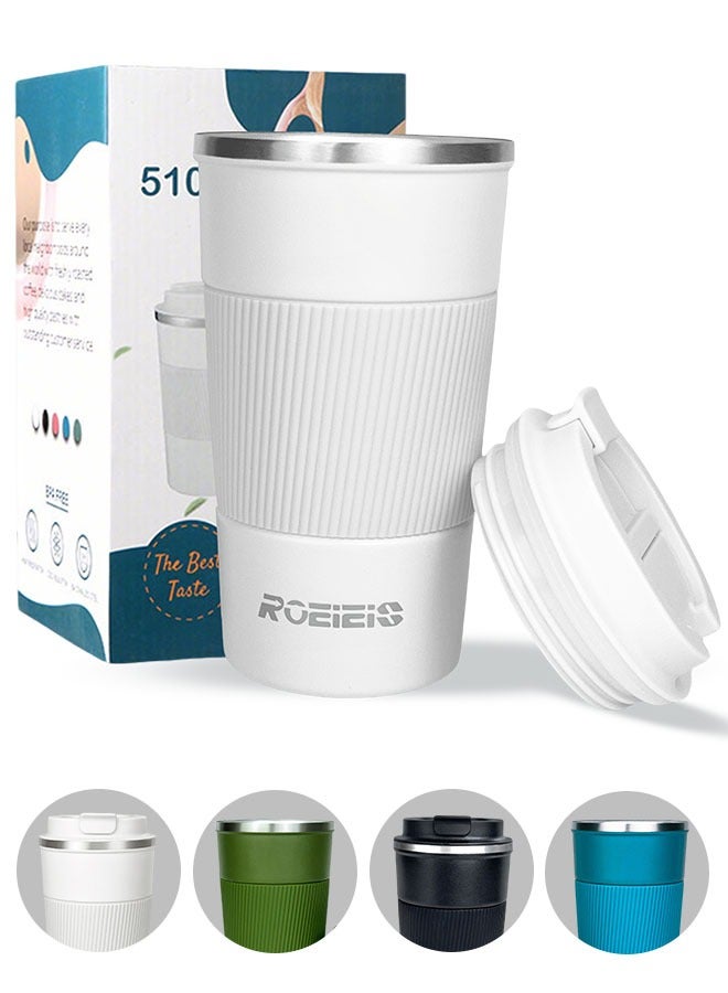 ROEIEIS 510ml Stainless Steel Vacuum Insulated Tumbler with Lid Travel Coffee Mug to Keep Hot or Cold - Image 1
