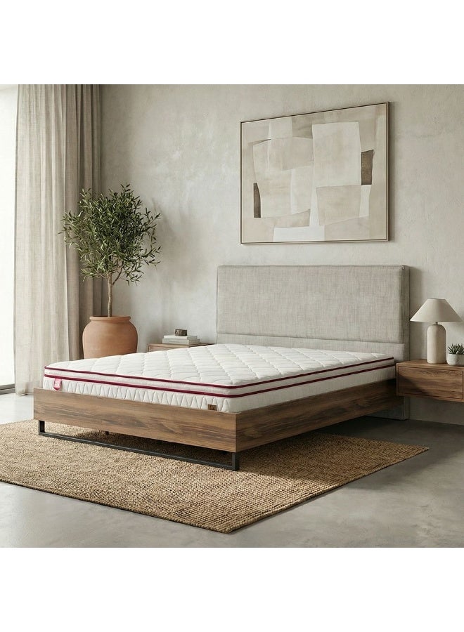 DANUBE HOME Cozy Pillow Top Foam King Mattress Firm Feel Ortho Medical White/Red 200x180x23cm - Image 5