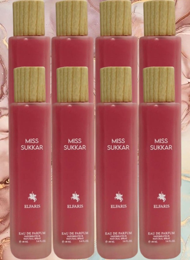 Fares 8 Pieces Miss Sukkar ElFaris EDP 100ML - Image 1