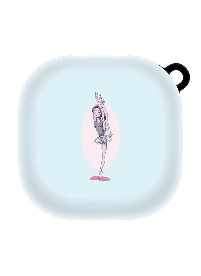 StylePods Custom Case Samsung Galaxy Buds Pro (2021) / Buds Live Case With Anti-Lost Keychain - Flying Ballerina
