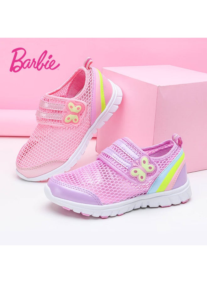 Barbie Kids Summer Breathable Mesh Sneakers Girls Casual Sports Shoes D06 Pink 34 - Image 2