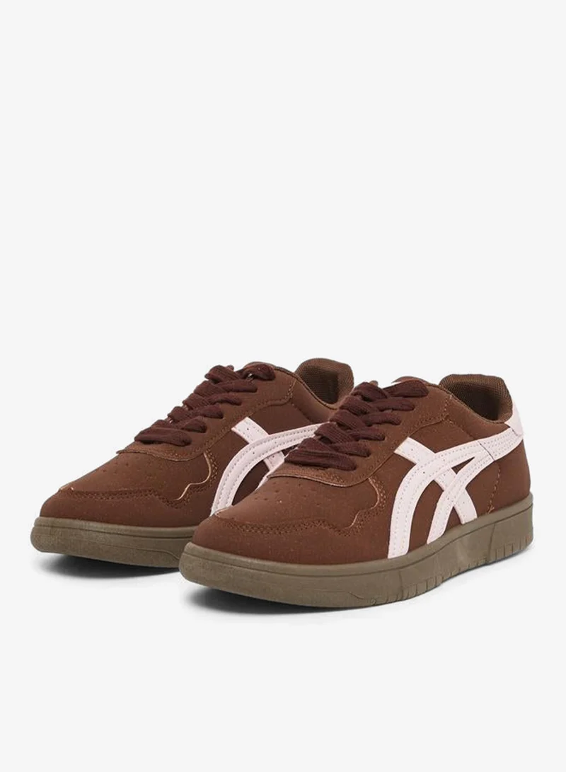 Styli Active Contrasted Side Line Lace Up Sneakers