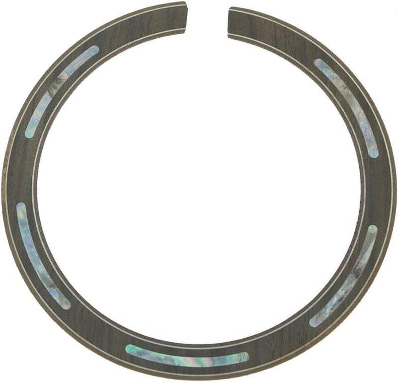 KAISH High Qaulity 110 * 12 * 0.8mm Acoustic Guitar Soundhole Rosewood Rosette with Abalone Shell Inlay 110 * 12 * 0.8mm - Image 2
