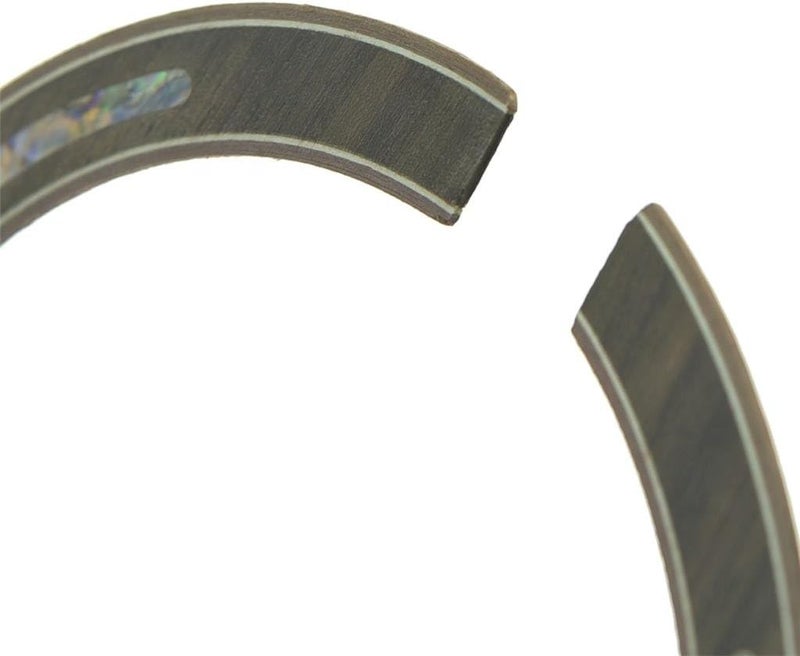 KAISH High Qaulity 110 * 12 * 0.8mm Acoustic Guitar Soundhole Rosewood Rosette with Abalone Shell Inlay 110 * 12 * 0.8mm - Image 3