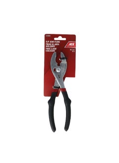 ACE Comfort Grip TPR Handle Slip Joint Plier Black and Silver 8 Inch 82-149  - Image 2