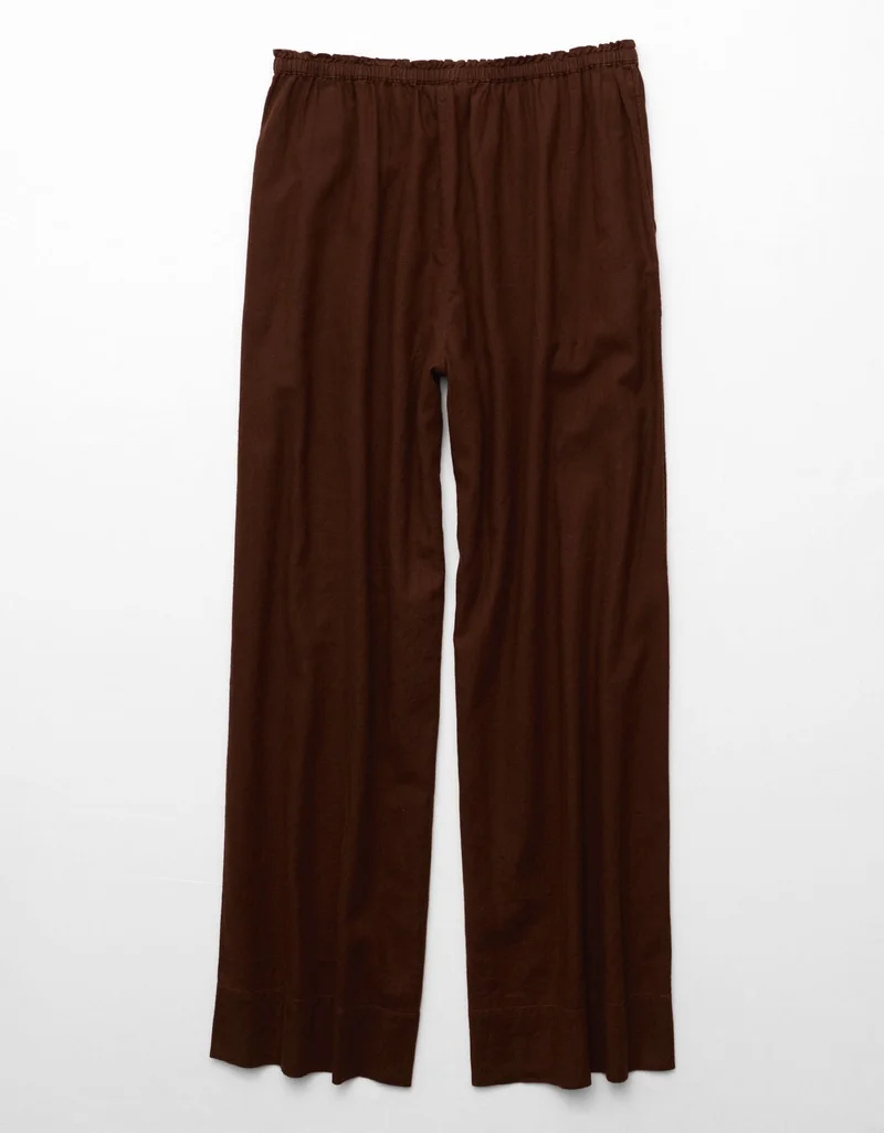 American Eagle  AE High-Waisted Linen Easy Pant for Women | Best Price UAE