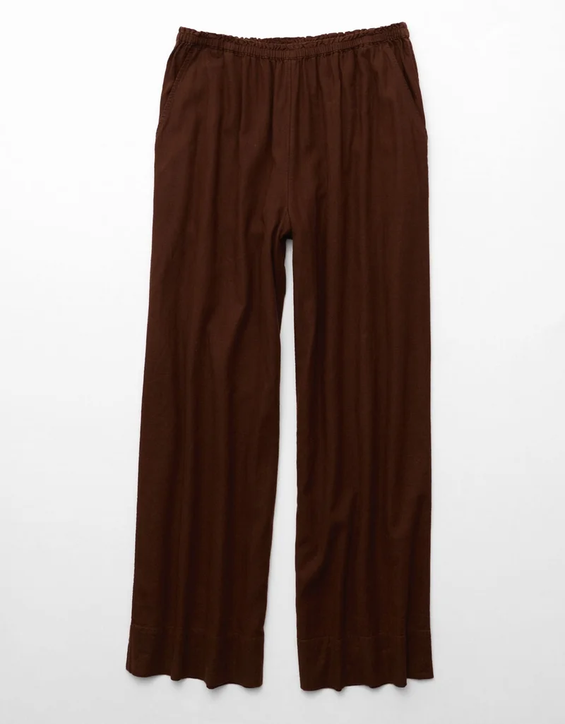American Eagle  AE High-Waisted Linen Easy Pant for Women | Best Price UAE