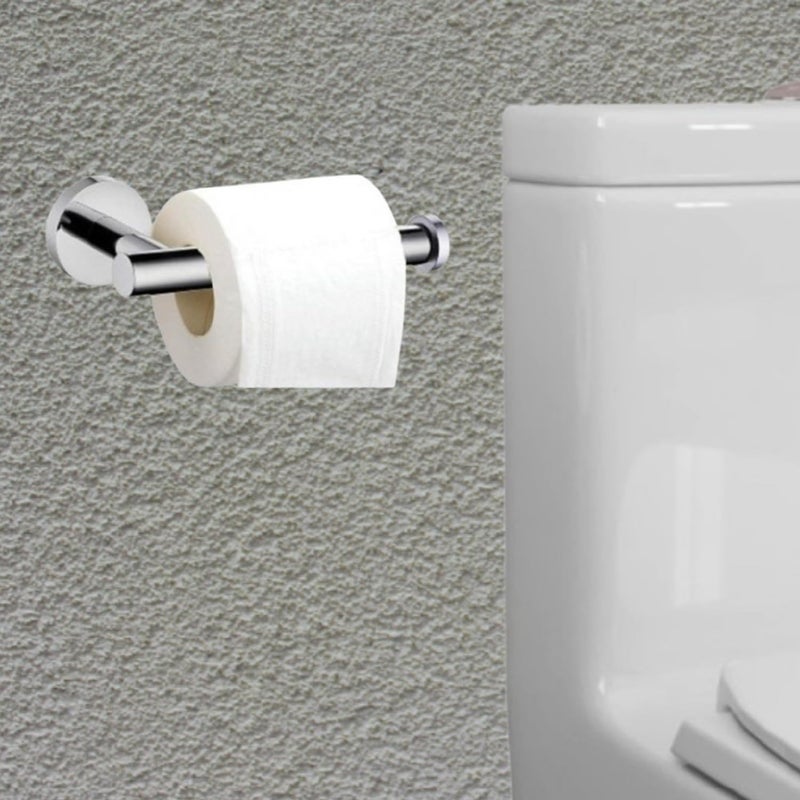 JAGGER JAGGER JAG308 Wall Mount Toilet Tissue/Napkin Paper Roll Holder for Bathroom/Kitchen Tissue Roll Stand, 304 Grade Stainless Steel (1, Silver Chrome) - Image 3