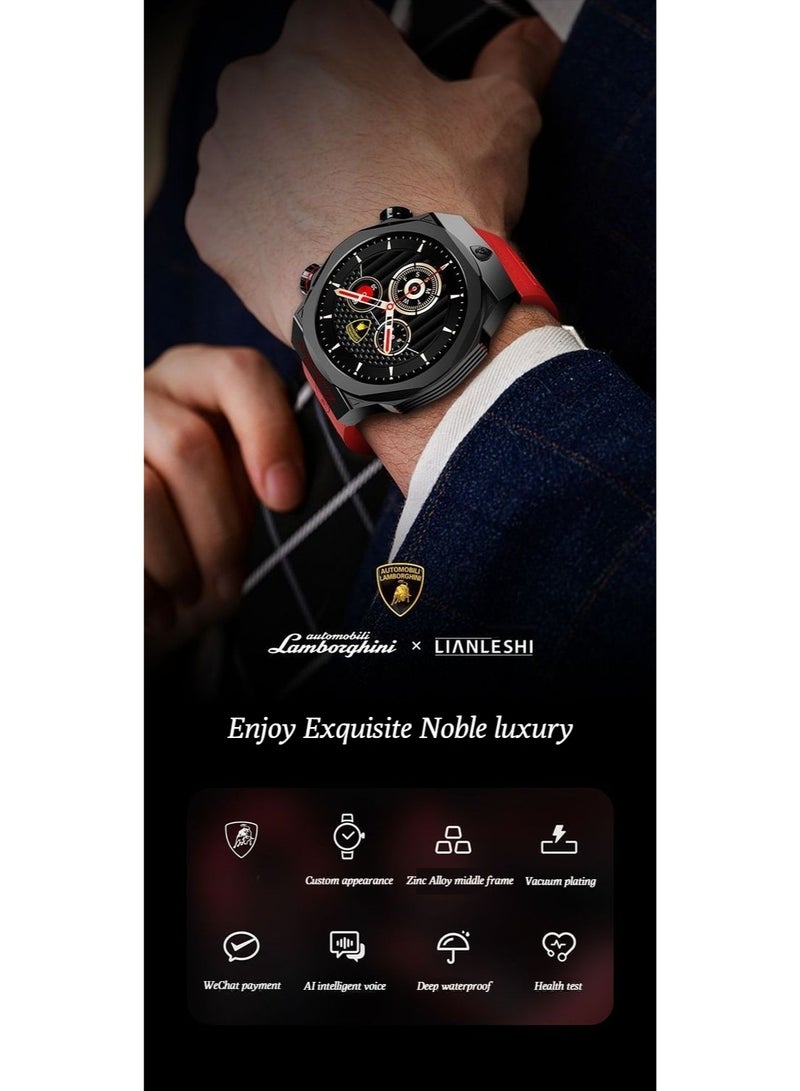 LAMBORGHINI LIANLESHI Lamborghini Official Edition Smart Watch with AI Voice Control, Dual Payment Function and Infrared Remote Control - Image 2