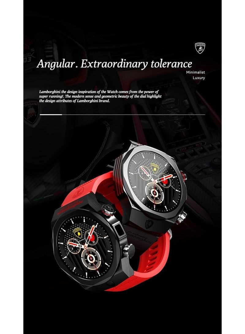 LAMBORGHINI LIANLESHI Lamborghini Official Edition Smart Watch with AI Voice Control, Dual Payment Function and Infrared Remote Control - Image 3
