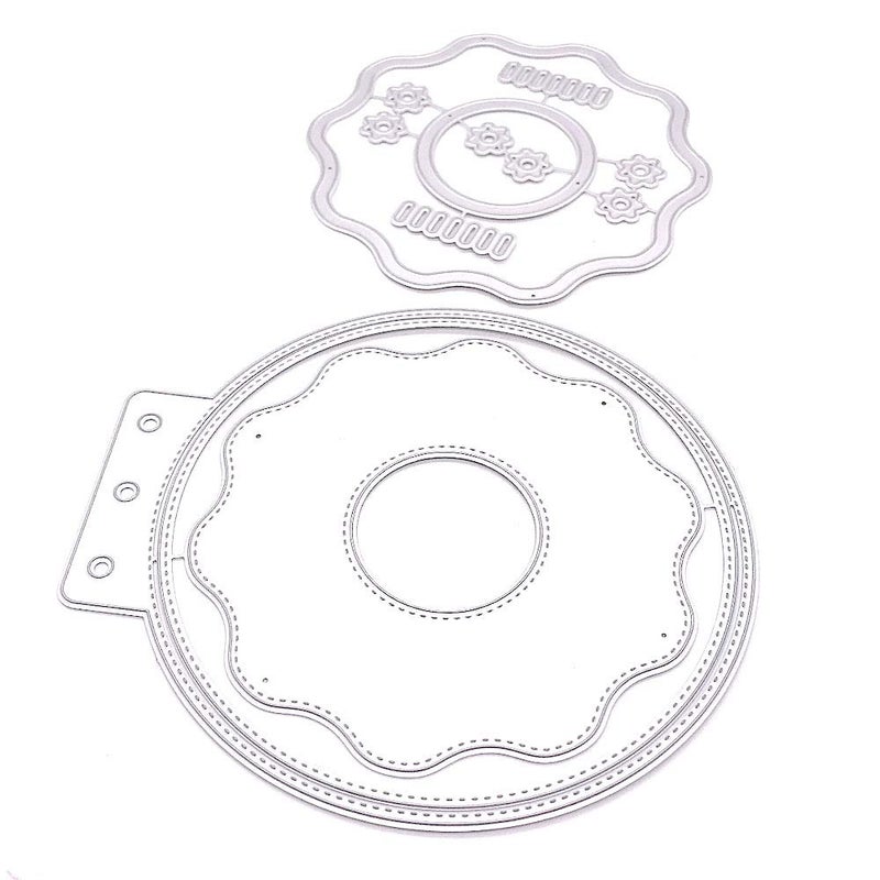 KSCRAFT Donut Mini Album Die Metal Cutting Dies Stencils for DIY ScrapbookingPhoto Album Decorative Embossing DIY Paper Cards