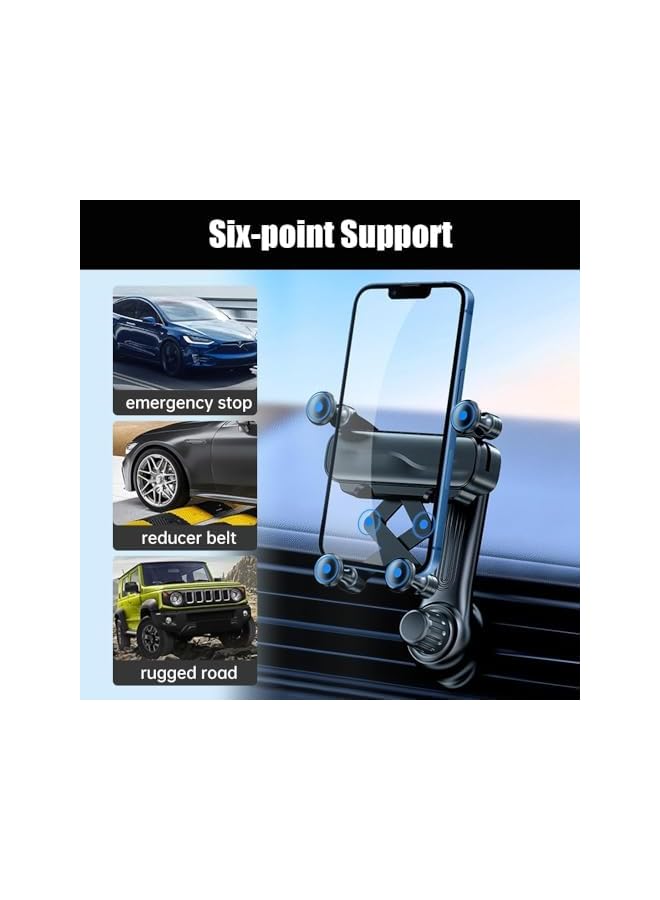 S-TOP Rotatable Air Vent Mount Car Phone Holder, Sturdy Magnetic Car Phone Mount with Flexible Neck, Compatible with Most 5G Mobile Phones, Hands-Free Phone Holder for Safe Driving Experience - Image 3