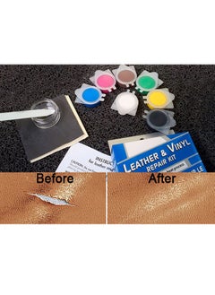 Generic Vinyl and Leather Repair Kit PU Leather Repair Paint Gel for Sofas Jackets Furniture Car Seats Purses Leather Repair Tools  - Image 3