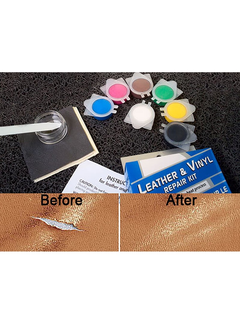 Generic - Vinyl and Leather Repair Kit PU Leather Repair Paint Gel for Sofas Jackets Furniture Car Seats Purses Leather Repair Tools - Image 1