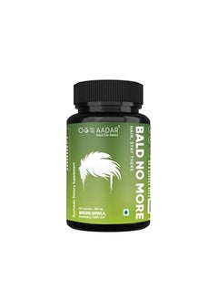 Bald No More Hair Capsule For Men ;Essential Hair Vitamins To Support Hair Growth Ayurvedic Hair Fall And Damage Control ; Bhumi Amla Bhringraj Curry Leaf (60 Capsules 500 Mg) (Pack Of 1)