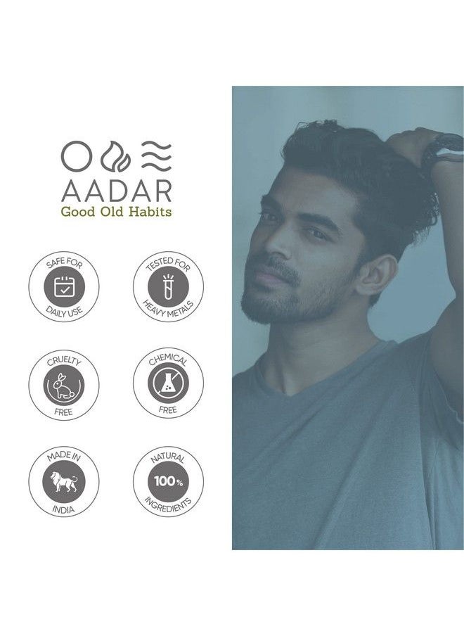 AADAR - Bald No More Hair Capsule For Men ;Essential Hair Vitamins To Support Hair Growth Ayurvedic Hair Fall And Damage Control ; Bhumi Amla Bhringraj Curry Leaf (60 Capsules 500 Mg) (Pack Of 1) - Image 1