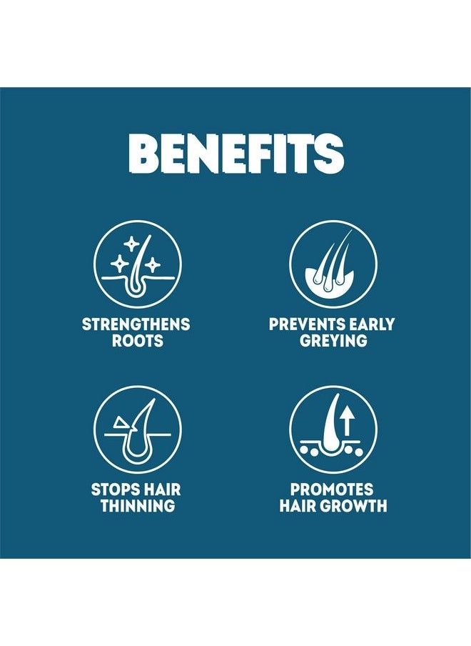 AADAR - Bald No More Hair Capsule For Men ;Essential Hair Vitamins To Support Hair Growth Ayurvedic Hair Fall And Damage Control ; Bhumi Amla Bhringraj Curry Leaf (60 Capsules 500 Mg) (Pack Of 1) - Image 1