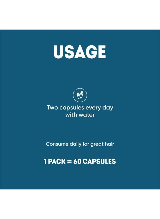 AADAR - Bald No More Hair Capsule For Men ;Essential Hair Vitamins To Support Hair Growth Ayurvedic Hair Fall And Damage Control ; Bhumi Amla Bhringraj Curry Leaf (60 Capsules 500 Mg) (Pack Of 1) - Image 1