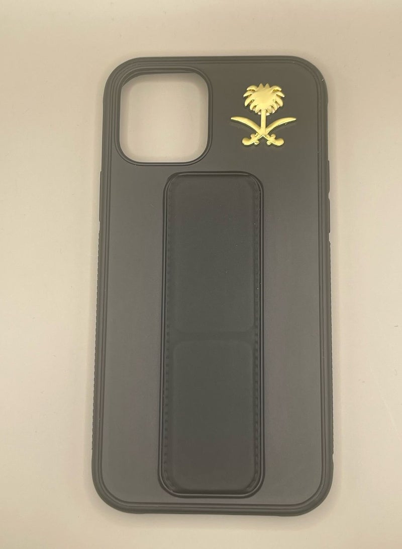 Metal Sticker – Golden Palm  Swords Emblem - Image 1