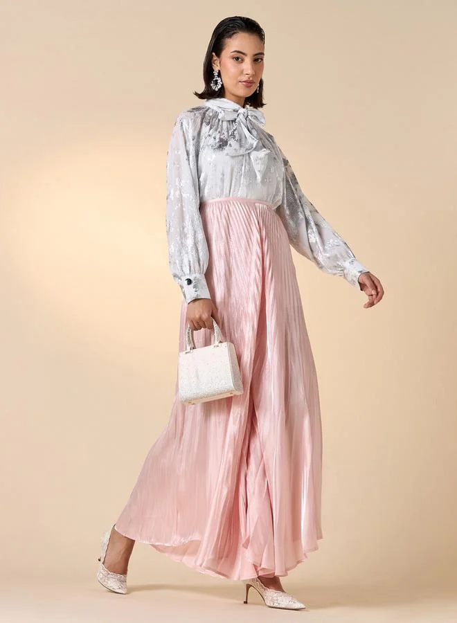 Iconic Iconic Pleated Palazzo Pants with Flexi Waist