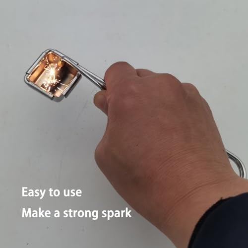 VASTOOLS Single Flint Torch Striker, Single Flint Lighter Pack of 2, for Welding and Cutting, 20pcs Flint Replacements - Image 2
