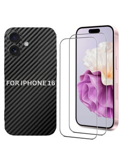 iPhone 16  1 Piece Carbon Fiber Skin Wrap and 2 Piece 10H Screen Protectors - pzsku/Z8BA1345182397DF243D6Z/45/_/1738148782/22bbadc0-43c7-4894-a15d-56b9366c78e1