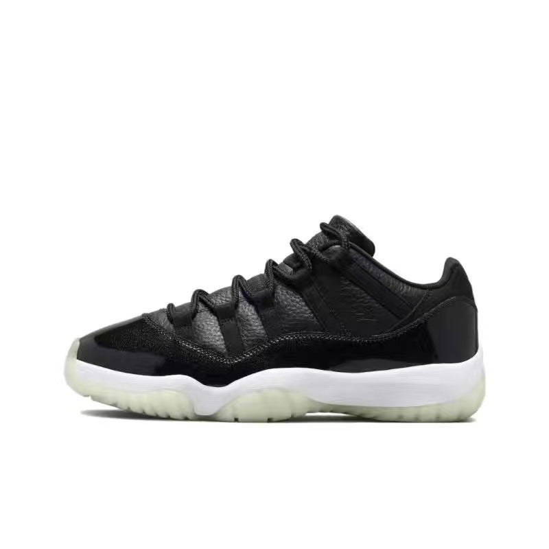 Pure Original Aj11 Big Devil Joe 11 Black And White Red High-Top Baby'S Breath Basketball Shoes North Carolina Blue Low-Top Men'S And Women'S Shoes Heightening - Image 1