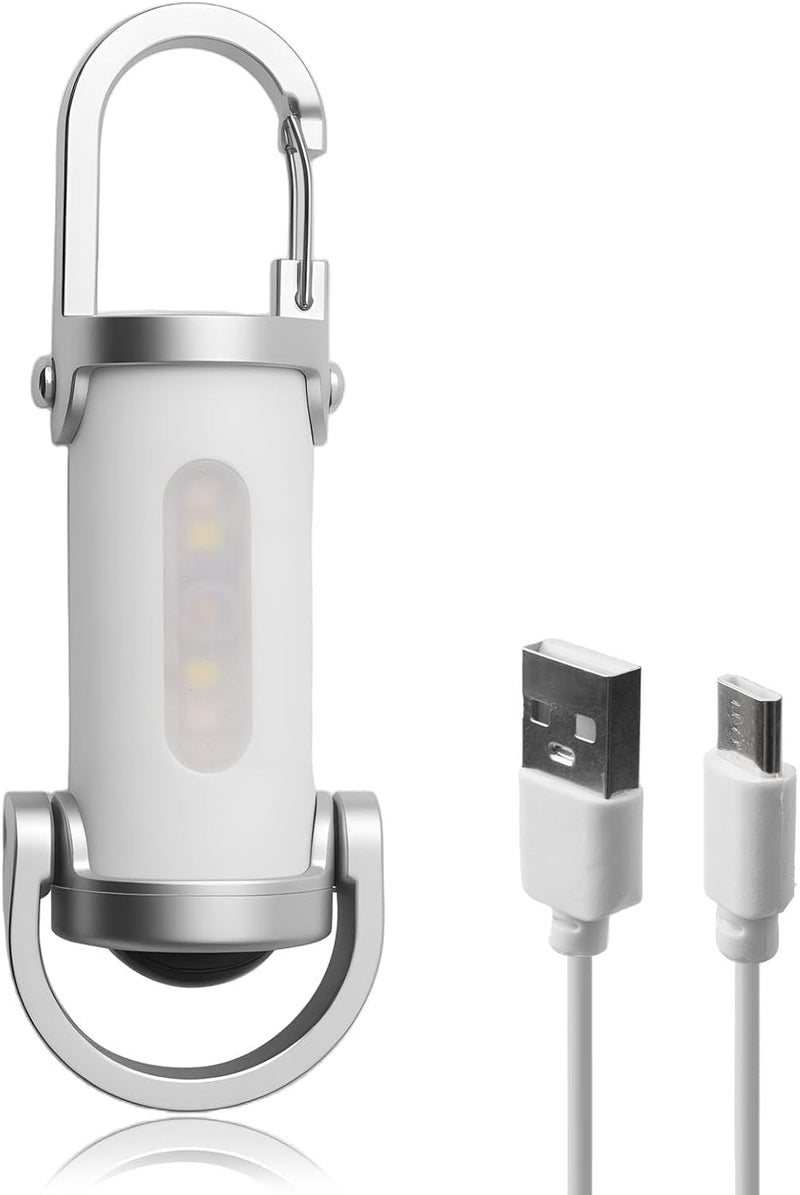 Times Mark 1200LM Waterproof Rechargeable Mini Keychain Flashlight with Carabiner Clip - Image 1