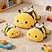 Onsoyours Cute Bee Plush Soft Stuffed Animal Honey Bee Plush Toy Pillow for Kids Yellow 13 - Image 2
