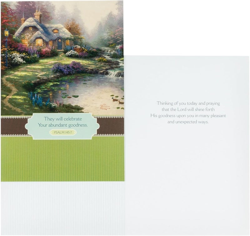 DaySpring  Thomas Kinkade Painter of Light  Thinking of You  4 Design Assortment with Scripture  12 Thank You Boxed Cards  Envelopes 51729 - Image 4