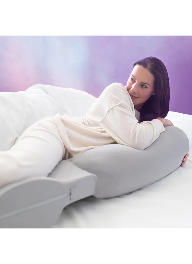 Snuz Curve Pregnancy Pillowgrey, Healthcare Developed, Comes With Kneeblade, Size 135Cm X 30Cm X 25Cm