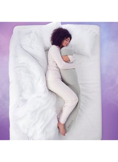 Snuz وسادة دعم الحمل كيرف مع غطاء قابل للغسل، رمادي، 135 × 30 × 25 سم  - Image 5