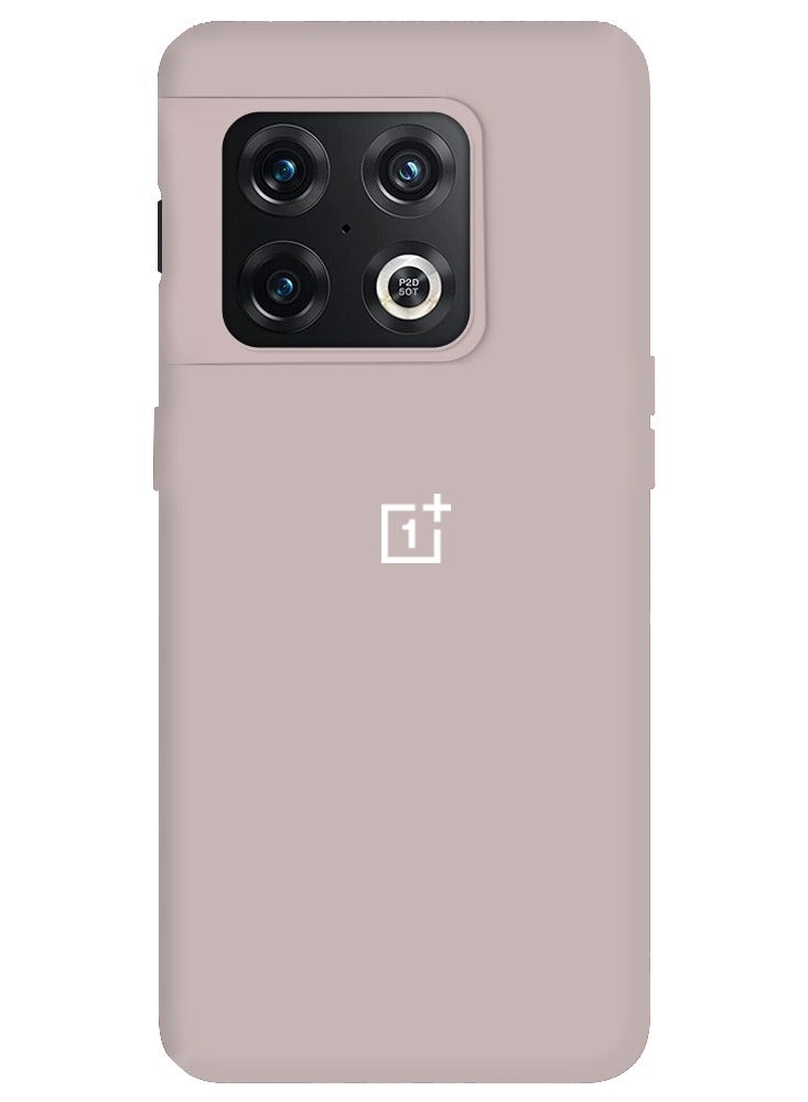 CATANES OnePlus 10 Pro Case Silicone Cover Soft and Durable Comfortable to Grip Soft Flexible Rubber Protective Case Beige - Image 4