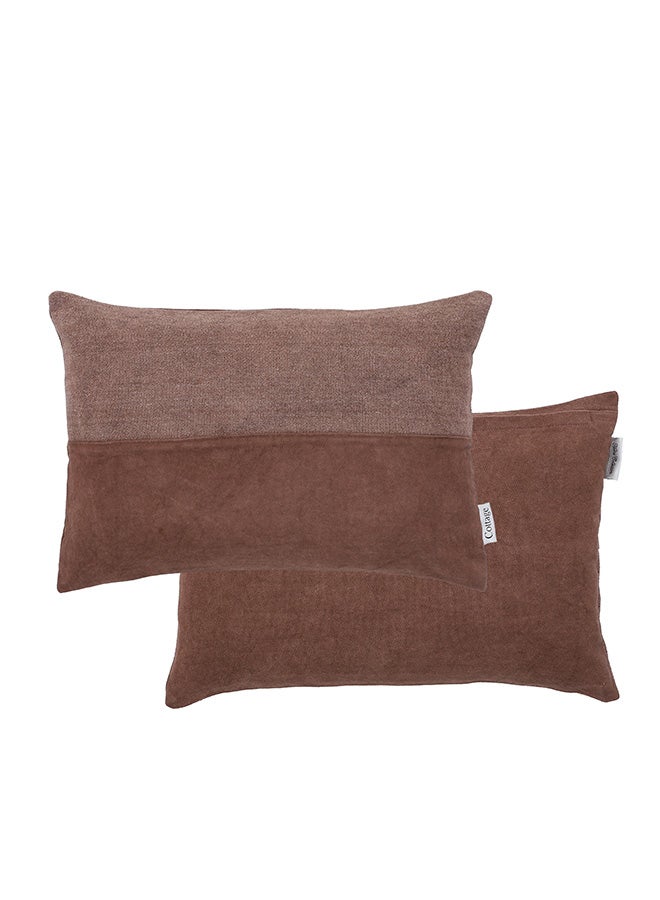 Cottage Rectangular Plain Cotton Cushion   30*50 cm - Image 5