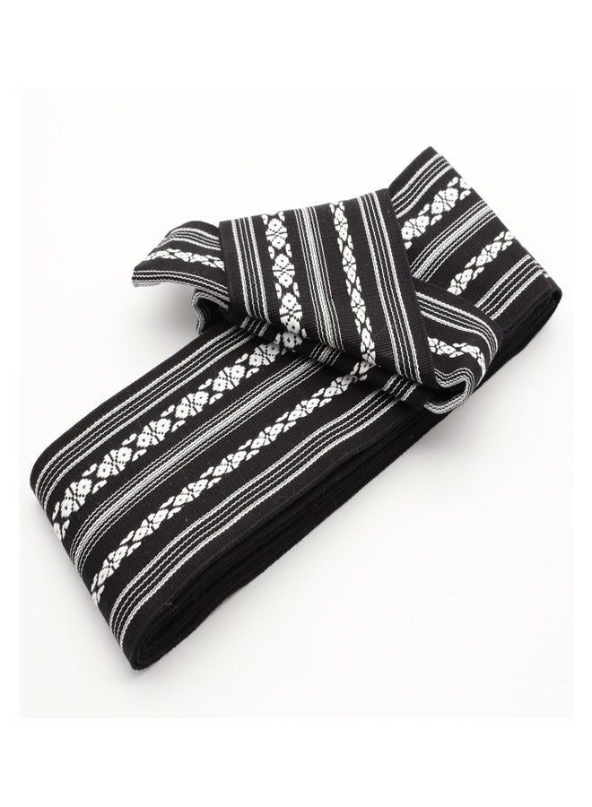 ZooBoo Japanese Kaku Obi Belt for Kimono Yukata – Traditional Woven Cotton Samurai Waist Sash for Men - Image 2