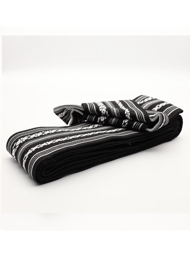 ZooBoo Japanese Kaku Obi Belt for Kimono Yukata – Traditional Woven Cotton Samurai Waist Sash for Men - Image 3
